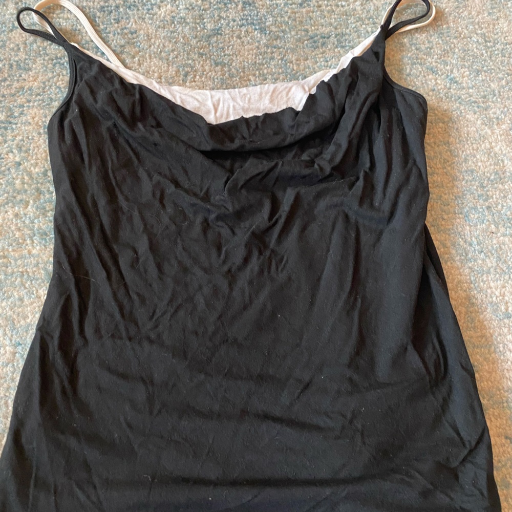 Black and white cami tank BcBg Max Size M